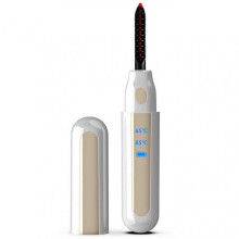 (White)Wireless Eyelash Curling Device Fast Heat up Within 10s Lash Curling Tool with 2 Heating Modes Practical Eye Beauty Tool