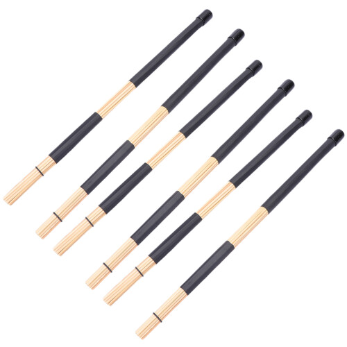 Bamboe Drumstok Zwart 3 Paren 0,5 Inch