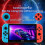 (Red Blue)X80 7.0 Inch Hd Screen Handheld Game Console 20000 Games Video Game Console 3