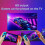 (Red Blue)X80 7.0 Inch Hd Screen Handheld Game Console 20000 Games Video Game Console 2