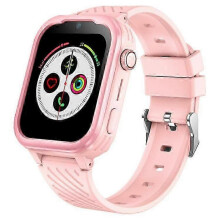 (Pink)D39 Children GPS Tracker Watch Video Call 1.83-Inch Screen Android 8.1 Kids Phone Smart Watch
