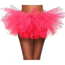 (Rose red) Adult Tutu Skirt, Tulle Tutus compatible with Women, Teens Ballet Skirts Classic 5 Layers