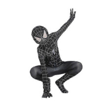 (150, 009) High Quality Spiderman Costume Fancy Dress Adult And Children Halloween Costume Red Black Spandex 3D Cosplay Clothing