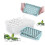 (blue) Round Ice Cube Tray With Lid Ice Ball Maker Mold For Freezer With Container Mini Circle Ice 1