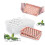 (pink) Round Ice Cube Tray With Lid Ice Ball Maker Mold For Freezer With Container Mini Circle Ice 1