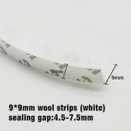 (9x9 white)5m Stripping Brush Strip Sliding Sealing Strip 2025