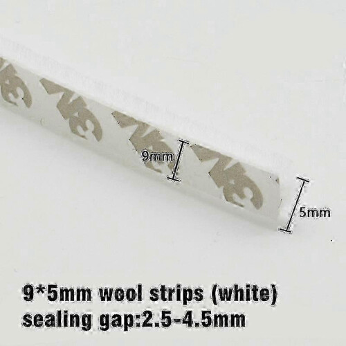 (9x5 white)5m Stripping Brush Strip Sliding Sealing Strip 2025