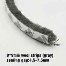 (9x9 gray) 5m Stripping Brush Strip Sliding Sealing Strip 2025