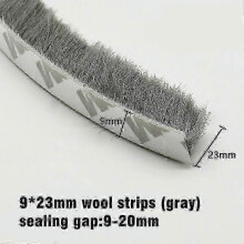 (9x23 gray) 5m Stripping Brush Strip Sliding Sealing Strip 2025