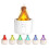 (Withe) Flame Diffuser Humidifier With Flame Colors, New 2025 1