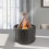 (Withe) Flame Diffuser Humidifier With Flame Colors, New 2025 5