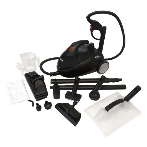 Ewbank STEAMDYNAMO+ 2000W Steam Cleaner & Sanitiser, Red/Black