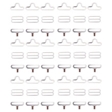 50 Sets Krawattenverschluss Ferrolegierung Schnallenband Reise