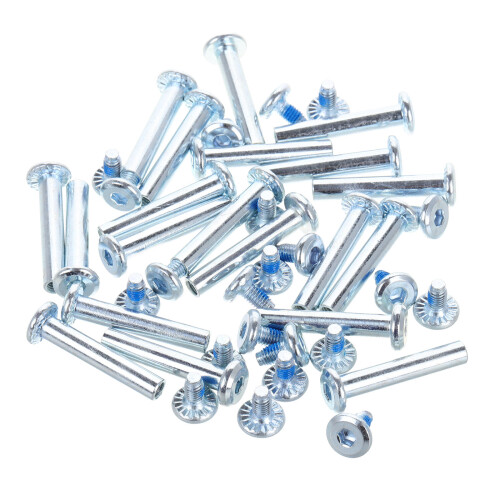 20 Sets Kinder Rollschuhzubehör Silber