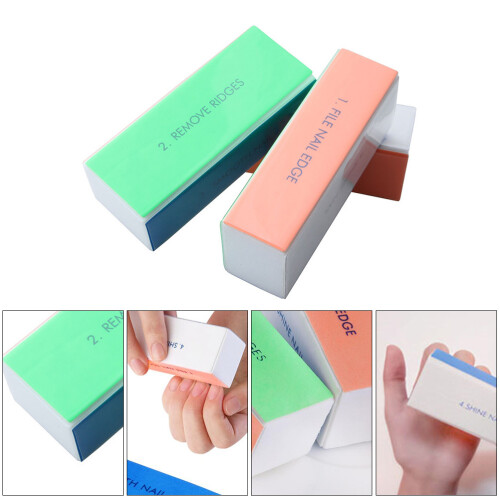 10St Nagelbufferblok Sponge Voor Verwijdering Van Vingernagels