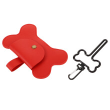 Dog Poepzakjes Houderset Rood 1 Set