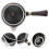 1Pc Ceramic Tea Pot Stainless Steel Filter for Home Use Black 5