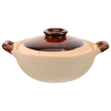 Clay Kookpot Met Hittebestendig Aardewerk Casserole