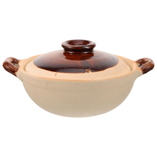 Clay Kookpot Met Hittebestendig Aardewerk Casserole