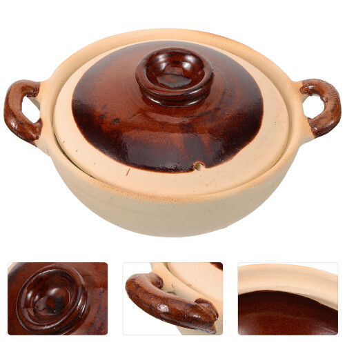 Clay Kookpot Met Hittebestendig Aardewerk Casserole 1