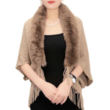 (khaki) Warm Cloak Coat Fashionable Black Shawl Adjustable Waist Belt Cloak Outdoor Capes for Outdoor Activity White