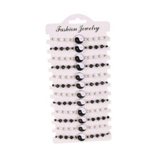 (BZ2056) Set of 12 Unique Handmade Bracelet Soft Bracelet Fashion Wristband Woven Bracelet Alloy Texture for Various Occasions