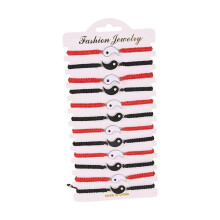 (BZ2058) Set of 12 Unique Handmade Bracelet Soft Bracelet Fashion Wristband Woven Bracelet Alloy Texture for Various Occasions