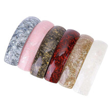 (Pink mixed) Elegant Hair Clip Ponytail Barrette Sweet Flat Clip Hairpin Christmas Elegant Hair Clip for Bunches Black model 1