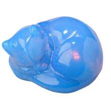 (cyanin) Natural Crystal Sleep Cats Carving Crystals Sleep Cats Statue Handcrafts Stone Art Figurine for Home Decors Gift