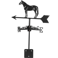 Horse Wetterfahne Metall Windrichtung Dach Garten