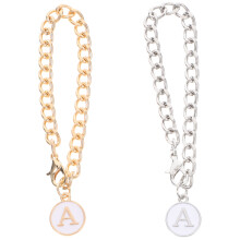 2Stk Letter Charm Tassen-Griffkette Becher Anhänger