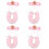 4 Sets Kitten-Spitzenkragen Katzen-Krone Cosplay-Accessoires 7