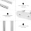 Handtuchhalter Silber 1 Satz 40x11x4,5 Cm 9