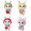 4 Sets Mini Rabbit Joy Wollfilz Materialpaket Für Den Haushalt 1