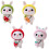 4 Sets Mini Rabbit Joy Wollfilz Materialpaket Für Den Haushalt 5