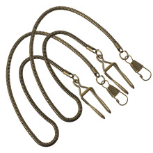 2 . Vintage Taschenuhren Klemmschnalle Weste Kette Für Männer