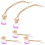 5St Rosé Car Perfume Bottle Pendant Essentiële Diffuser Decor 4
