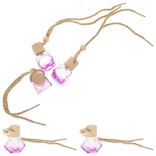 5St Rosé Car Perfume Bottle Pendant Essentiële Diffuser Decor 1