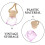 5St Rosé Car Perfume Bottle Pendant Essentiële Diffuser Decor 11