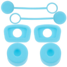 Straw Stoppers Für Tumblers Aus Blauem Silikon