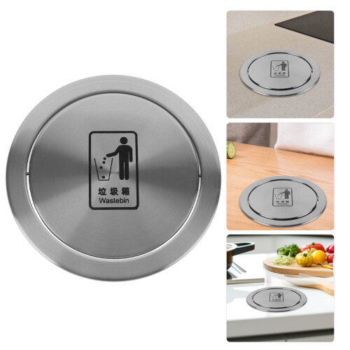 Mülleimer Badezimmerzubehör Küchenarbeitsplatte Mit Deckel 2