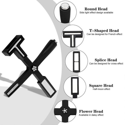 (black) 5 in 1 Multi-Function Magnet Stick 3D Magnetic Cat Eye Gel Polish Nail Tool 1