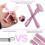 (pink) 5 in 1 Multi-Function Magnet Stick 3D Magnetic Cat Eye Gel Polish Nail Tool 2