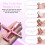 (pink) 5 in 1 Multi-Function Magnet Stick 3D Magnetic Cat Eye Gel Polish Nail Tool 3