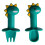 2 Sets Siliconen Lepels En Voor Baby Training 1