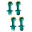 2 Sets Siliconen Lepels En Voor Baby Training 7