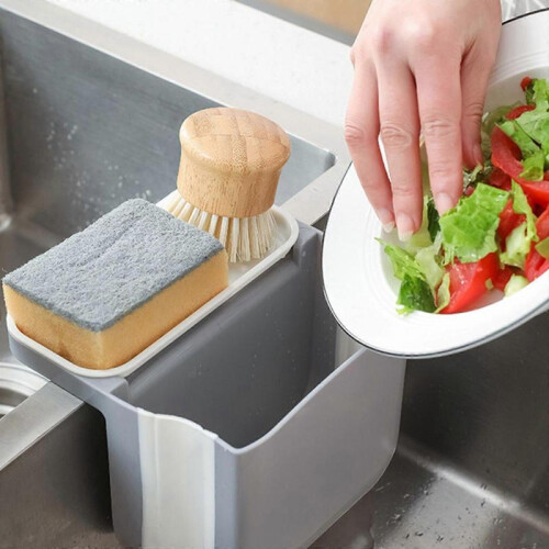 (Pink) . Shelf Suction Cup . Hanging Drain Basket Bowl Sponge Holder 2