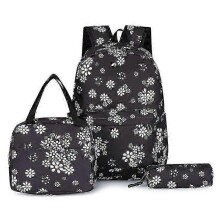 (Color2)3-In-1 Girls School Backpack Set- Lunch Box Pencil Case Included For Elementary Students_jc -CN