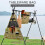 (Size S) Outdoor Cookware Hanging Rack with Under Net Bag Hanging Organizer ... 4