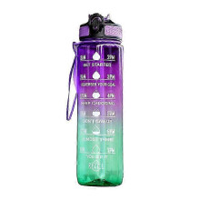 (Style 6) Motivational Water Bottles with Time Marker, Sports Water Bottle